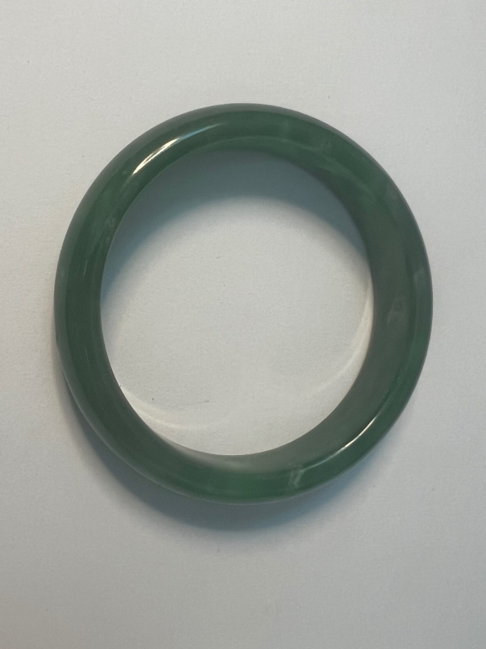 Vintage Celadon Green Jade / Hardstone Bangle Bracelet | Grade (A) (9)